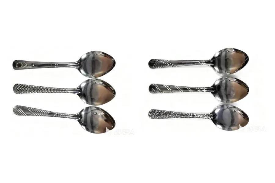 YIYING Round-End Embossed Spoons genuine catalog photograph